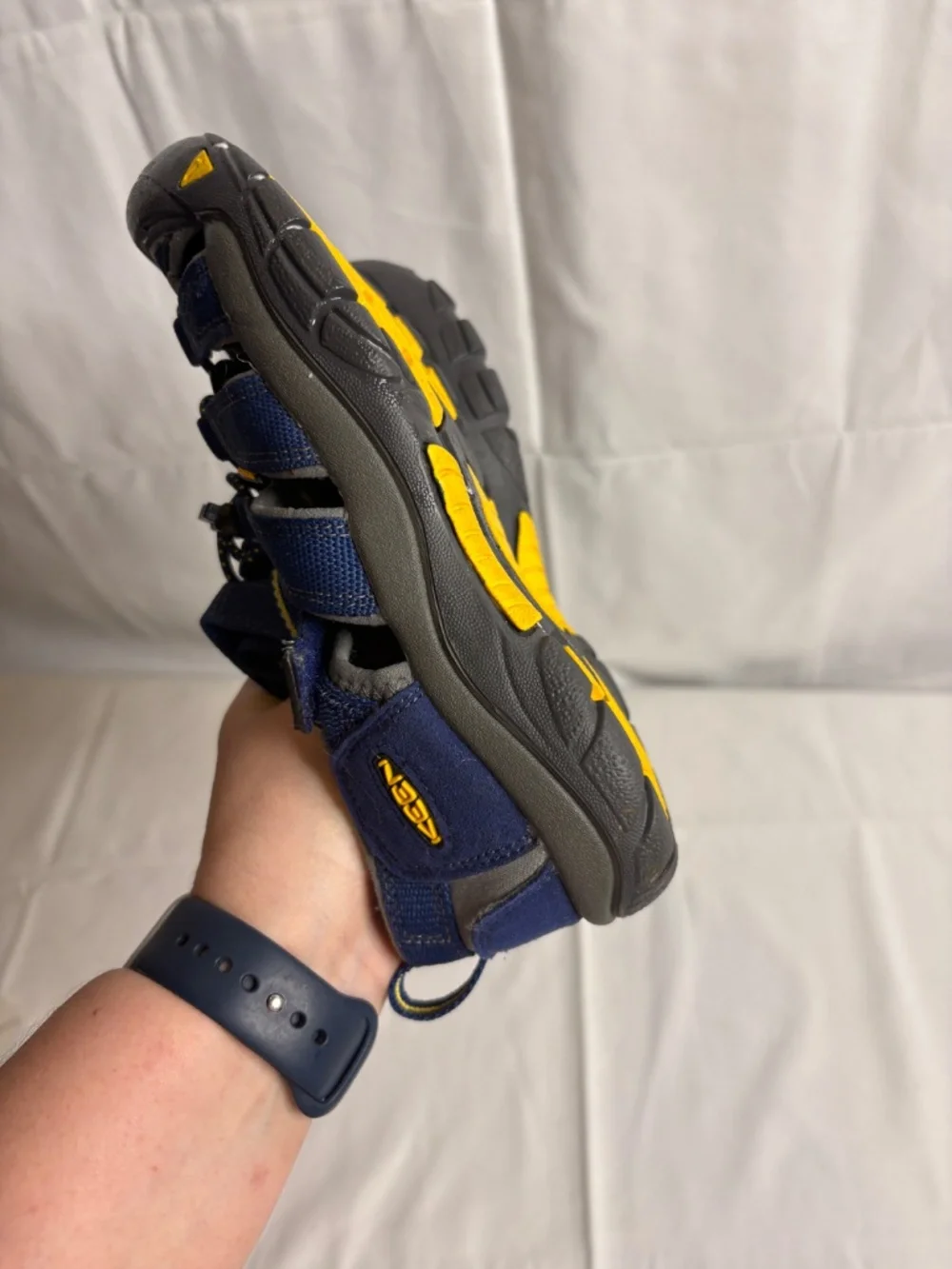 KEEN Kids Newport H2 Blue/Gray Sport Sandals Closed Toe Water Shoes Size 3 US
